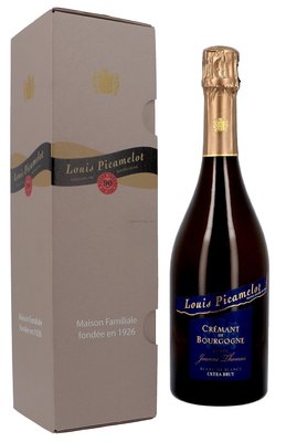 Игристое вино Louis Picamelot Cremant de Bourgogne AOC 2015 Extra Brut "Cuvee Jeanne Thomas" Gift Box, 0.75л, Франция 2501051 фото