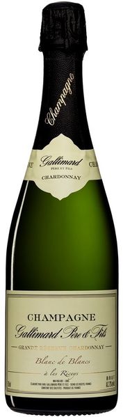 Шампанское Gallimard Champagne AOC Blanc de Blancs brut "Grand Reserve Chardonnay", 0.75л, Франция 2201020 фото