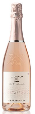 Ігристе вино Vigna Dogarina Prosecco Rose DOC 2019 Millesimato Extra dry, 0.75л, Італія 1802030 фото