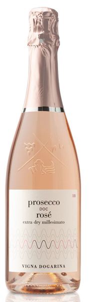 Ігристе вино Vigna Dogarina Prosecco Rose DOC 2019 Millesimato Extra dry, 0.75л, Італія 1802030 фото