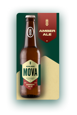 Пиво Mova Amber Ale 0.33 л 4820251790040 фото