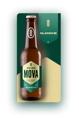 Пиво Mova Blanche 0.33л, 0.33л, Україна 4820251790057 фото