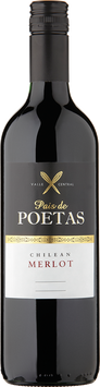 Вино Pais de Poetas Valle Central Merlot, 0.75л, Чили 4004010 фото