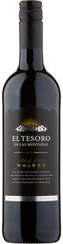 Вино El Tesoro de las Montanas Mendoza Malbec "Black Label", 0.75л, Аргентина 7003010 фото