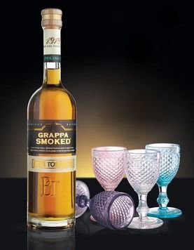 Bepi Tosolini Grappa Smoked 0,5l & 4 glasses Gift box, л, Італія 11300005 фото