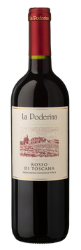 Вино La Poderina Rosso di Toscana IGT 2021, 0.75л, червоне, сухе, Італія 1220060 фото