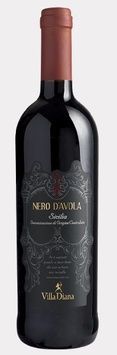 Вино Villa Diana Sicilia DOP Nero d'Avola, 0.75л, червоне, сухе, Італія 1602021 фото