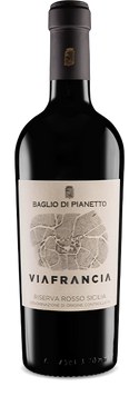 Вино Baglio Di Pianetto "Viafrancia" Sicilia DOC Cabernet-Merlot Organic 2022, 1.5л, красное, сухое, Италия, подарочная коробка 1400061 фото