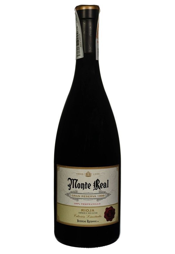 Monte Real Gran Reserva 1998 wooden box, 0.75л, Іспанія 8410030003360 фото