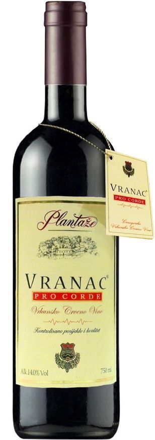 Вино Plantaze, Vranac Pro Corde, 0.75л, Черногория 8000007980412 фото